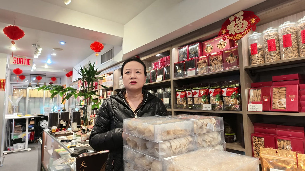 Carmen, owner of Fosetter, in her shop in Montreal Chinatown