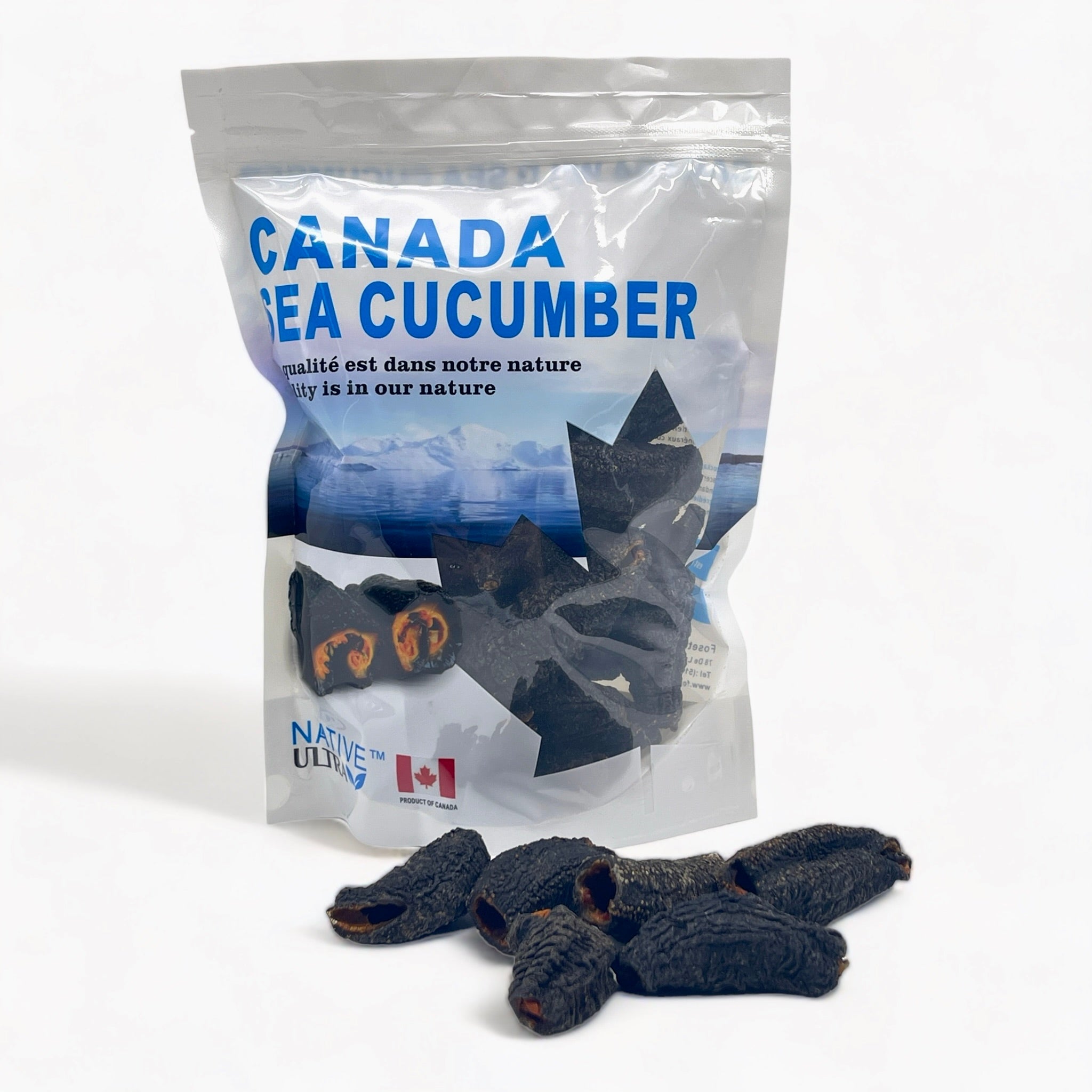 NATIVE ULTRA Canada Wild Sea Cucumber 18-22 pieces , 454g/Bag