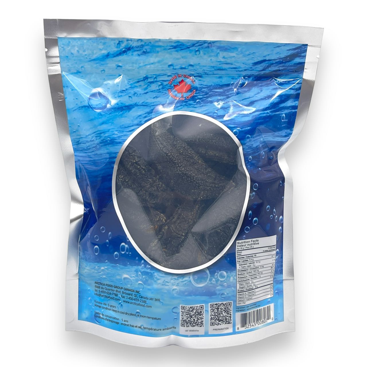Arctica Food Canadian Dried Wild Sea Cucumber Best Select, 454g