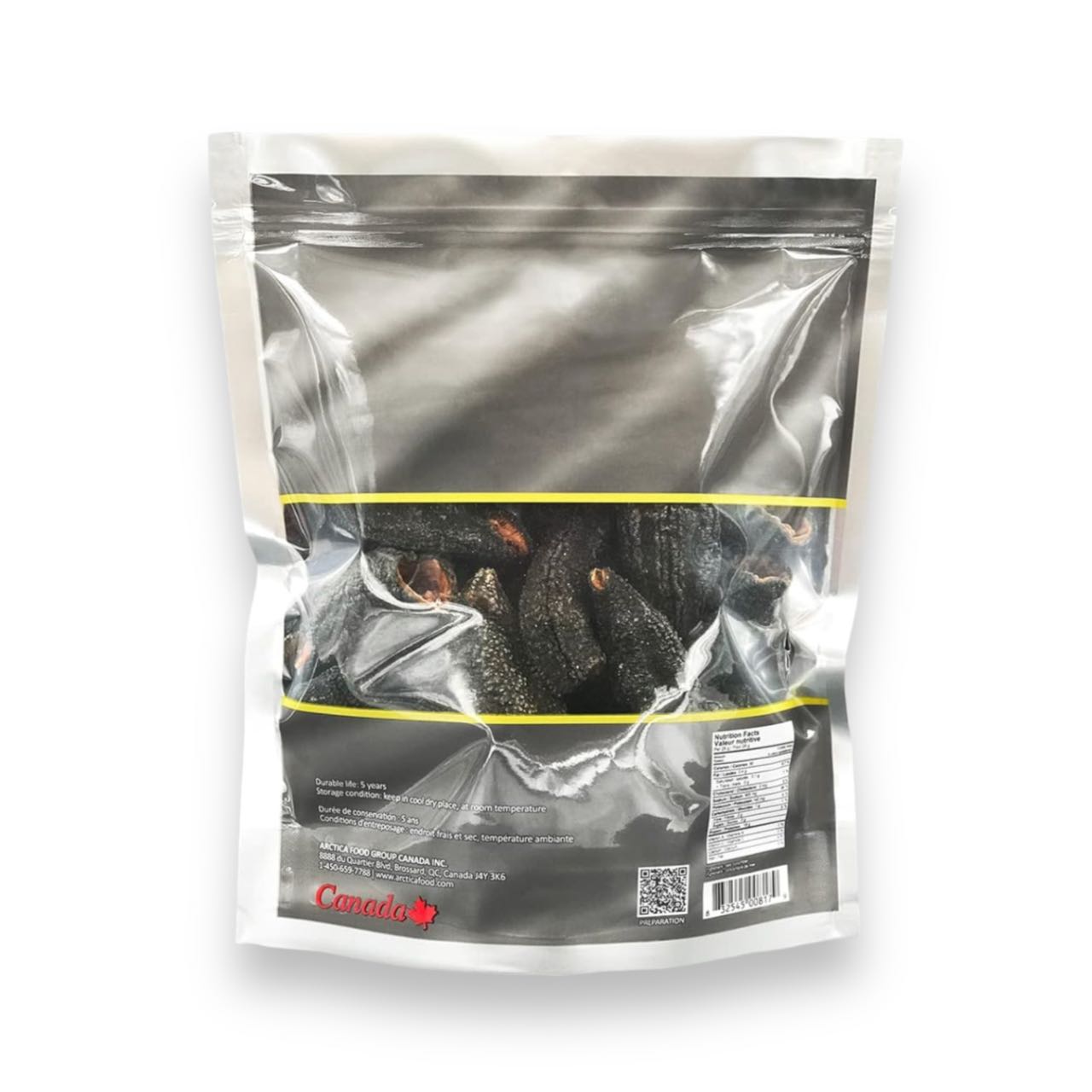 PanaC Canadian Dried Wild Sea Cucumber Natural Mixed, 454g