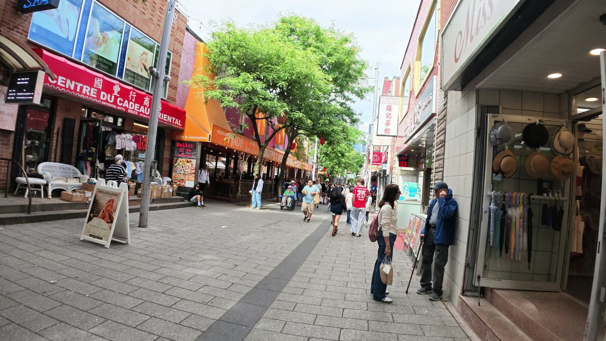 Rue De La Gauchetière in Montreal Chinatown, where Fosetter is
