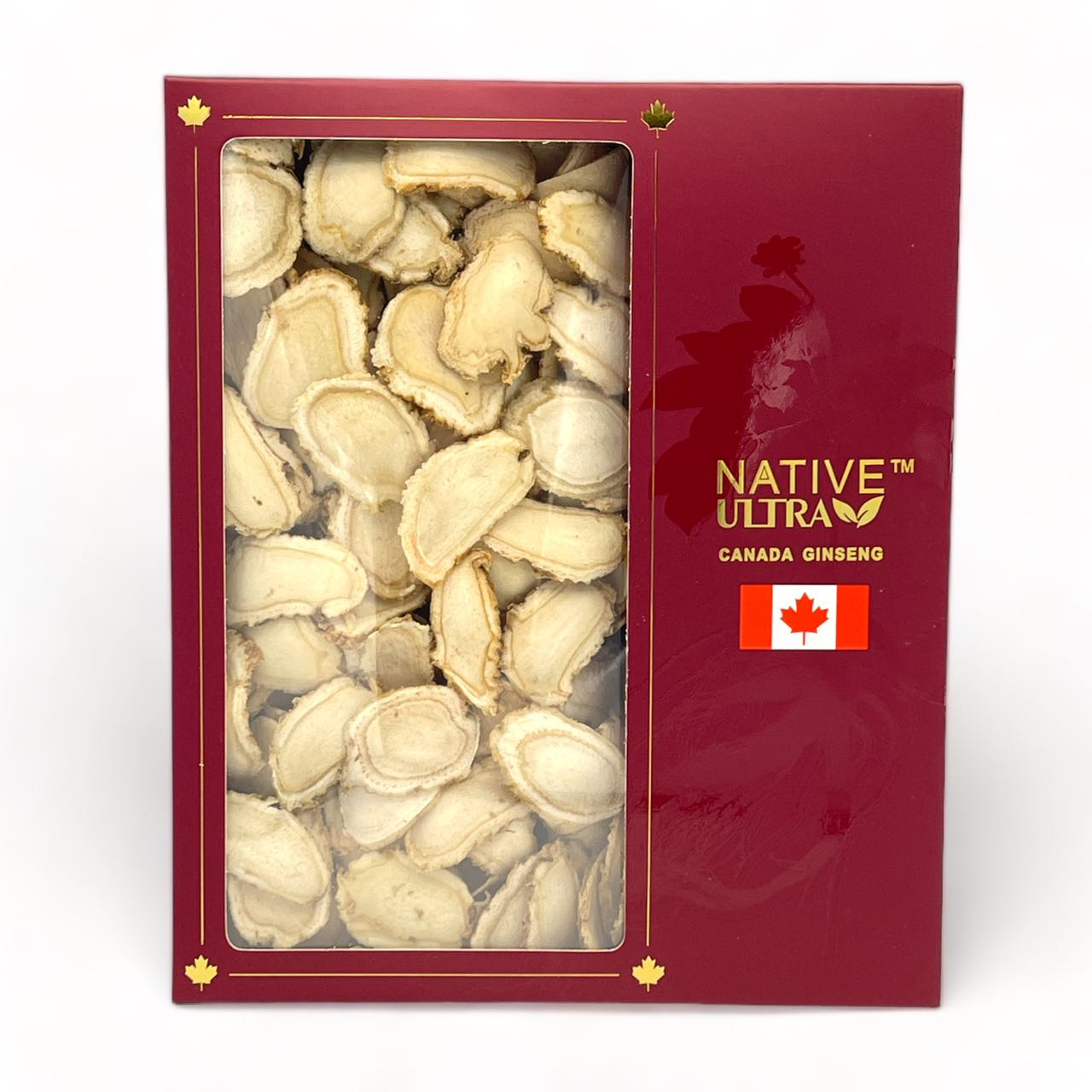 "NATIVE ULTRA" Tranches de Ginseng Canadien, 100g/boîte