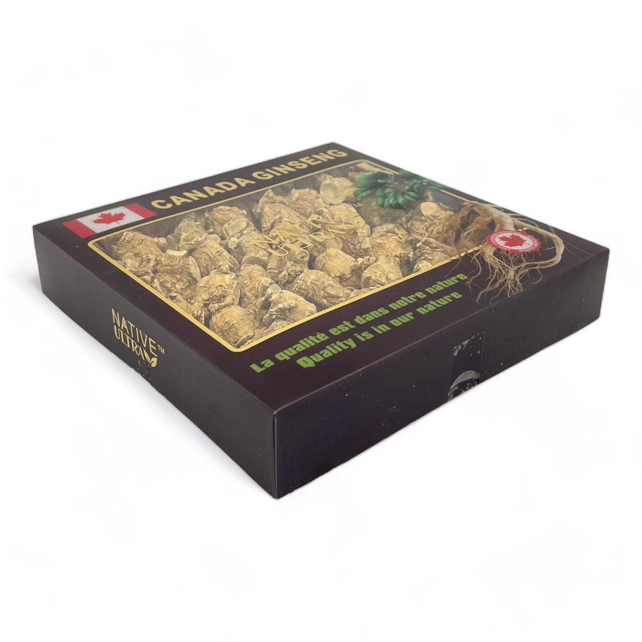 "NATIVE ULTRA" Ginseng Canadiense Premium (10g/pieza), 454g/caja