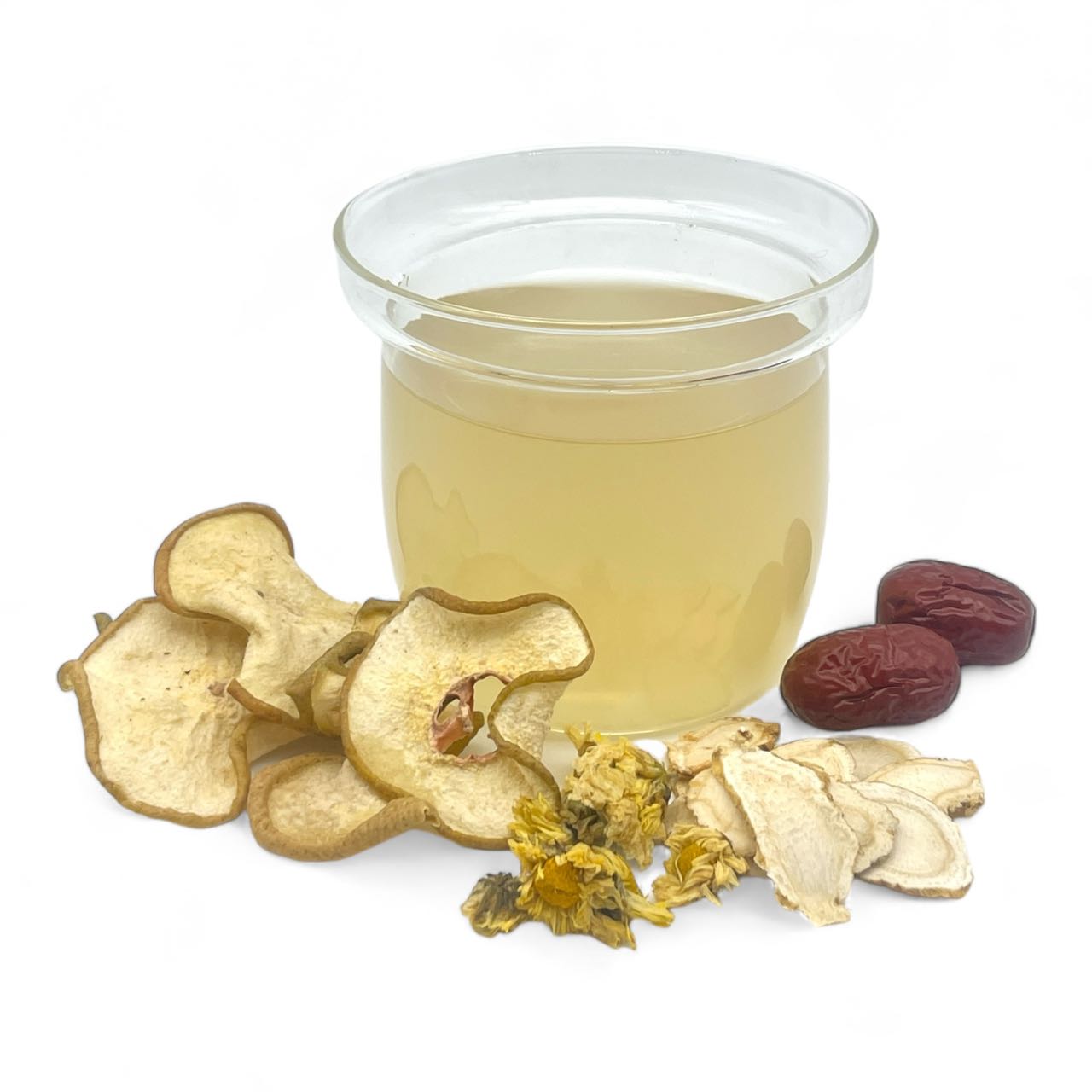 Autumn Pear, Red Date, and American Ginseng Tea