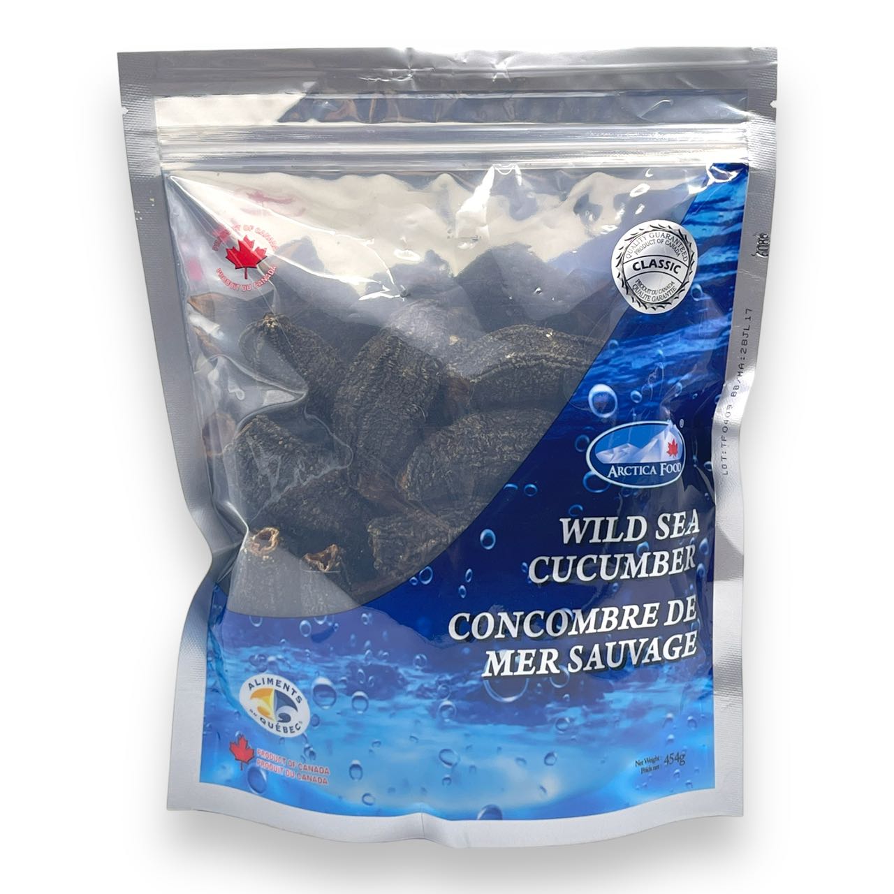 Arctica Food Concombre de Mer Sauvage Séché Canadien Classique 454g