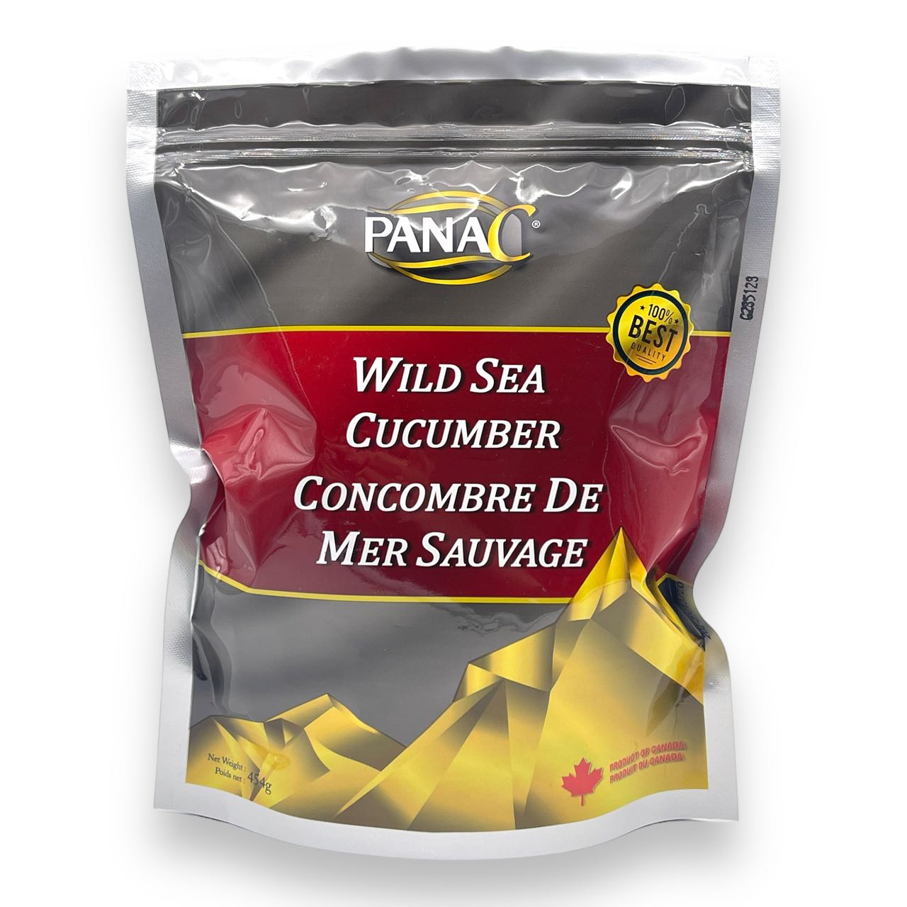 PanaC Canadian Dried Wild Sea Cucumber Natural Mixed, 454g